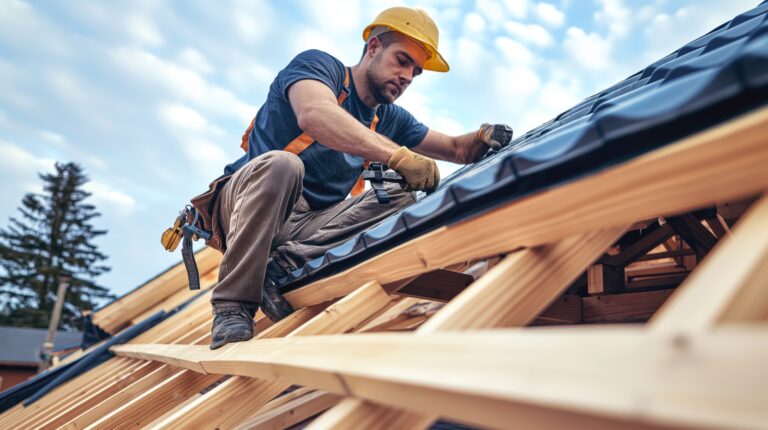 construction-worker-wearing-hard-hat-safety-gear-installing-roofing-materials-wooden-roof-framework (1)